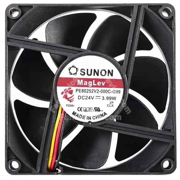 Sunon PE80252V2-000C-G99 24V 3.99W 3 Wires Axial Fan