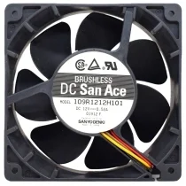 Sanyo 109R1212H101 12V 0.52A 3 Wires Brushless Axial Fan