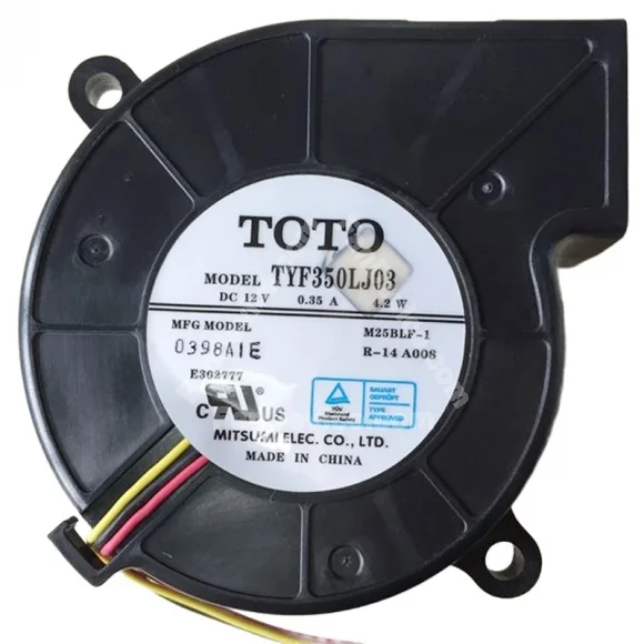 TOTO TYF350LJ03 12V 0.35A 4.2W H-TW3000 TW4000 Blower Fan