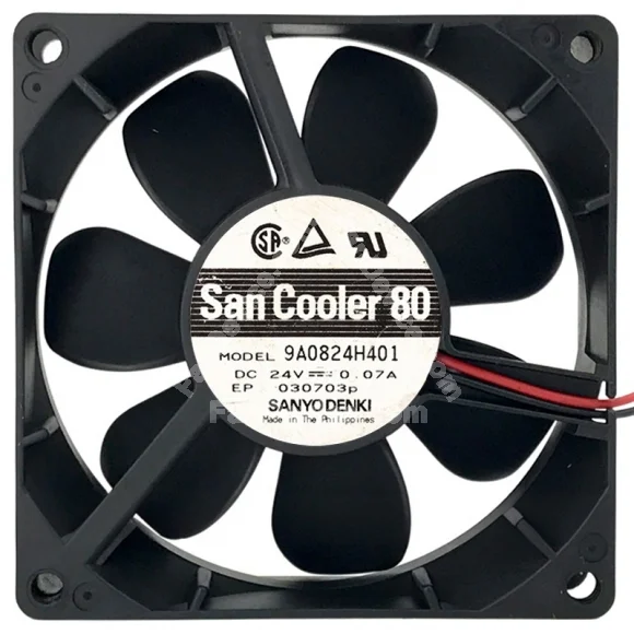 Sanyo 9A0824H401 24V 0.07A 2 / 3 Wires Cooling Fan