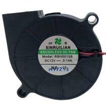 XINRUILIAN RBH5015B 12V 0.14A 2 Wires Blower Cooling Fan