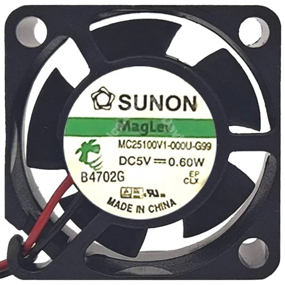 Sunon MC25100V1-000U-G99 5V 0.60W 2 / 3 Wires Cooling Fan
