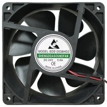 SDS SDS12038HD2 24V 0.6A 2 Wires Axial Cooling Fan