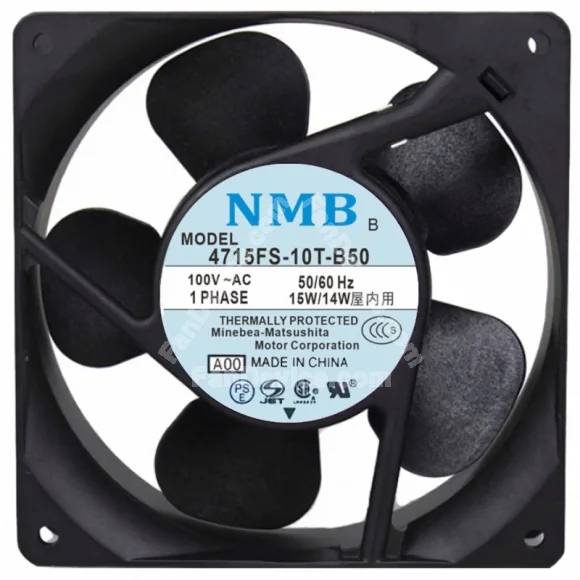 NMB 4715FS-10T-B50 100V 15/14W 2 Wires Axial Cooling Fan