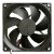 XBY BY802512MS 12V 0.15A 2 Wires Axial Cooling Fan