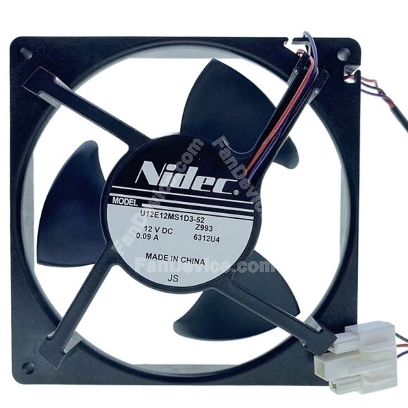 Nidec U12E12MS1D3-52 DC 12V 0.09A Axial Cooling Fan