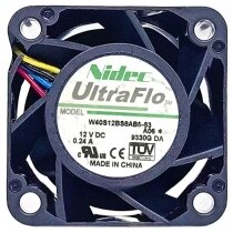 Nidec UltraFlo W40S12BS8AB5-53 DC 12V 0.24A 2 / 3 Wires 4028 Axial Fan