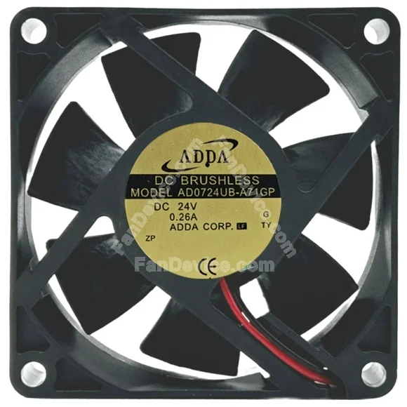 ADDA AD0724UB-A71GP 24V 0.26A 2 Wires Axial Cooling Fan