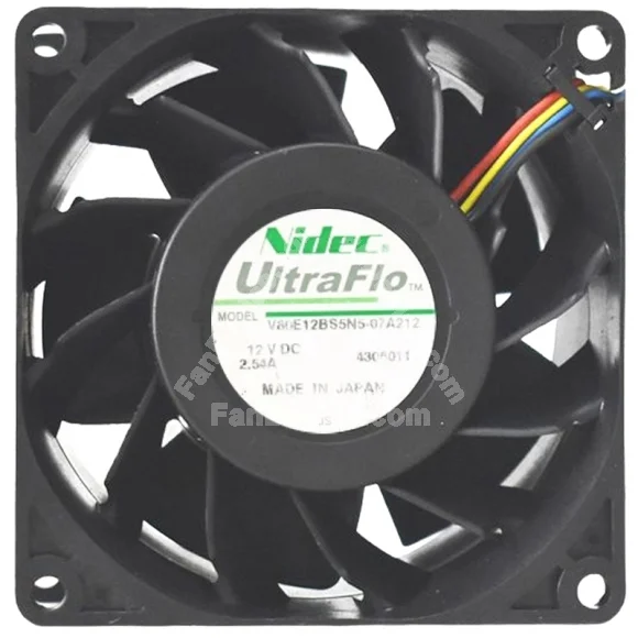 Nidec V8E12BS5N5-07A212 12V 2.54A 4 Wires Axial Cooling Fan