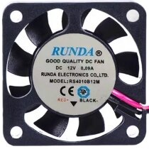 RUNDA RS4010B12M 12V 0.09A 2 Wires Axial Cooling Fan