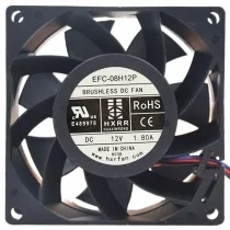 HXRR EFC-08H12P 12V 1.80A 3 Wires Axial Cooling Fan