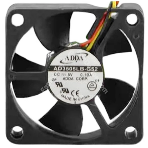 ADDA AD3505LB-G52 5V 0.10A 2 / 3 Wires Axial Cooling Fan