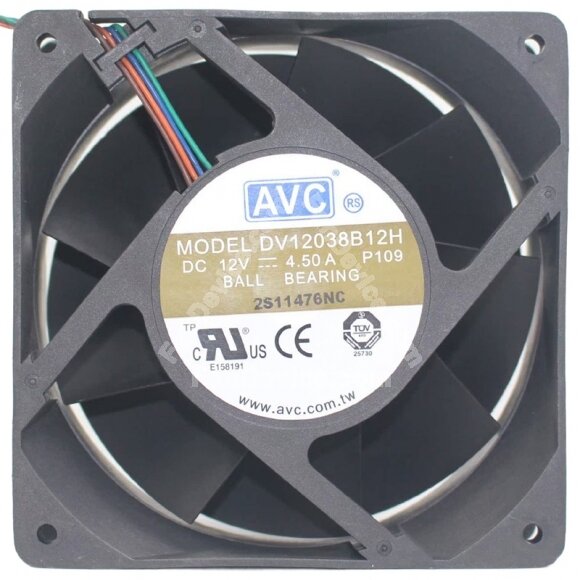 AVC DV12038B12H 12V 4.50A 2 / 3 / 4 Wires Cooling Fan