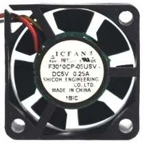 ICFAN F3010CP-05USV 5V 0.25A 3 Wires Axial Cooling Fan