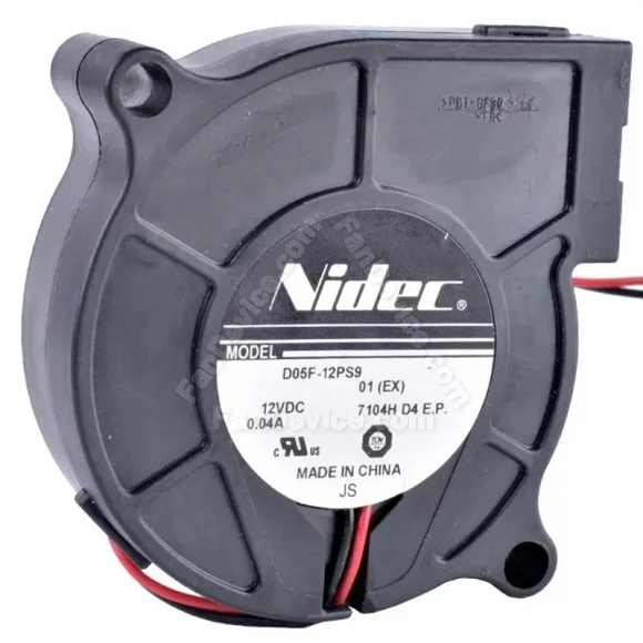Nidec D05F-12PS9 01(EX) DC 12V 0.04A 2 Wires Blower Cooling Fan