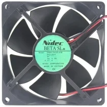Nidec D09A-24TS2 01B DC 24V 0.17A 2 Wires Axial Cooling Fan