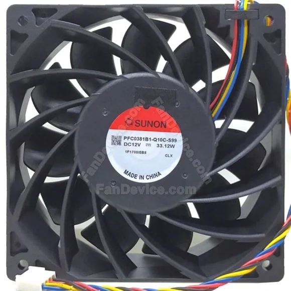 Sunon PFC0381B1-Q10C-S99 DC 12V 33.12W 4 Wires Axial Cooling Fan