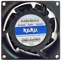 KAKU KA8038HA2 220-240V 0.09/0.07A Impedance Protected Cooling Fan