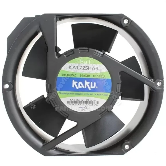 KAKU KA1725HA3 380-400V 0.12/0.11A Ball Bearing Impedance Protected Cooling Fan