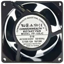 COMMONWEALTH FP-108JC S1B 220/240V 0.15/0.12A 16/13W Impedance Protected Cooling Fan