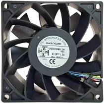YAD YAD9238B12M 12V 1.03A 4 Wires Ball Bearing PWM Cooling Fan