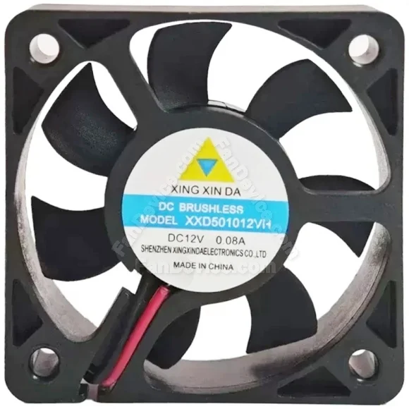 XING XIN DA XXD501012VH 12V 0.08A DC Brushless 2 Wires Cooling Fan