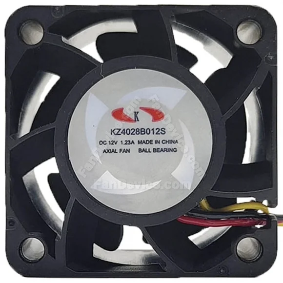 KZ KZ4028B012S 12V 1.23A 2 / 3 Wires Ball Bearing Cooling Fan