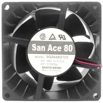 Sanyo 9G0848G102 DC 48V 0.27A 2 Wires Axial Cooling Fan