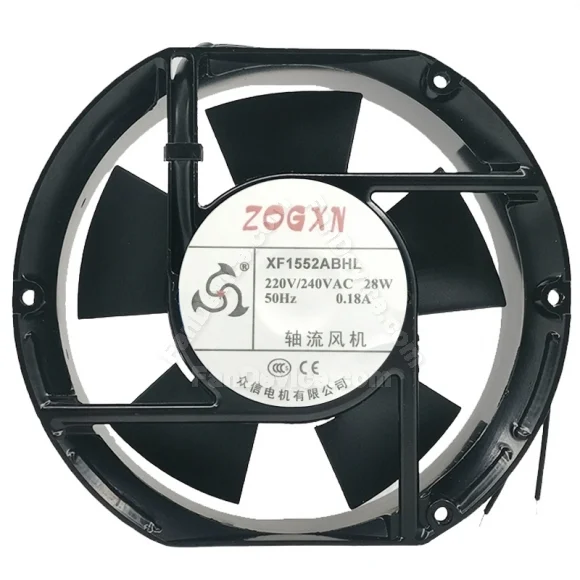 ZOGXN XF1552ABHL 220V/240V 0.18A 28W 2 Wires Axial Cooling Fan