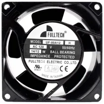 FULLTECH UF-80A12 H 120V 14/12W Ball Bearing Impedance Protected Cooling Fan