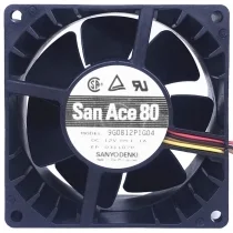 Sanyo 9G0812P1G04 DC 12V 1.1A 4 Wires PWM Axial Cooling Fan