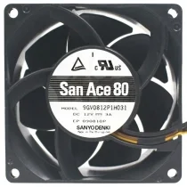 Sanyo 9GV0812P1H031 DC 24V 3A 4 Wires Axial Cooling Fan