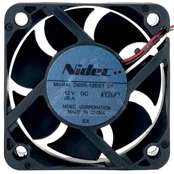 Nidec D05R-12BS1 01 DC 12V 0.05A 2 / 3 Wires Axial Cooling Fan