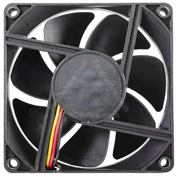Sunon EE80251S1-0000-F99 DC 12V 1.7W 3 Wires Axial Cooling Fan