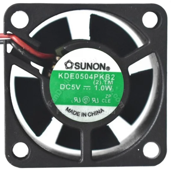 Sunon KDE0504PKB2 DC 5V 1.0W 2 Wires Axial Cooling Fan