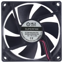 HLX HD8025S18D 18V 0.30A 2 Wires DC Brushless Axial Cooling Fan