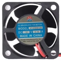 XuFeng XF4020S12H 12V 0.19A DC Brushless 2 Wires Axial Cooling Fan