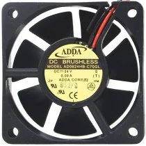 ADDA AD0624HB-C70GL 24V 0.09A DC Brushless 2 Wires Axial Cooling Fan