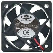 TOP MOTOR DF125015SM-A DC 12V 0.20A 2 Wires Axial Cooling Fan