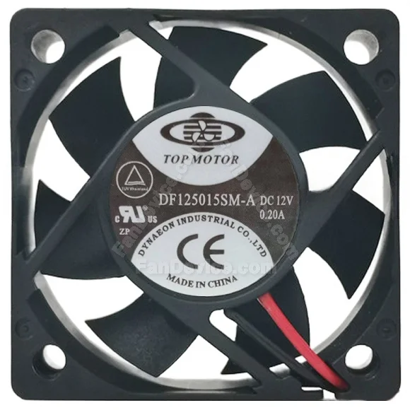 TOP MOTOR DF125015SM-A DC 12V 0.20A 2 Wires Axial Cooling Fan
