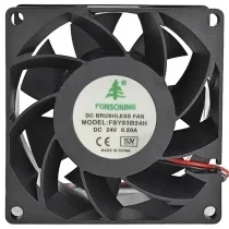 FONSONING FSY83B24H 24V 0.50A DC Brushless 2 Wires Axial Cooling Fan