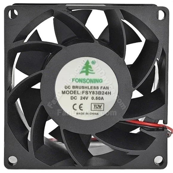 FONSONING FSY83B24H 24V 0.50A DC Brushless 2 Wires Axial Cooling Fan