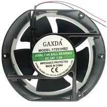 GAXDA 17251HB2 24V 1.0A 2 Wires Impedance Protected Cooling Fan