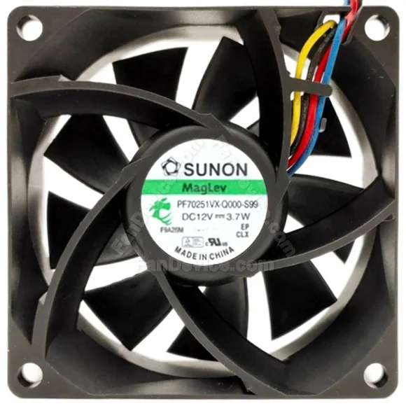 Sunon PF70251VX-Q000-S99 DC 12V 3.7W 4 Wires Maglev PWM Cooling Fan