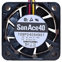 Sanyo Denki 109P0405H901 DC 5V 0.16A 3 Wires Axial Cooling Fan