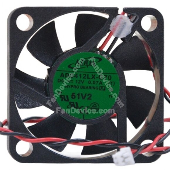 ADDA AD0412LX-G70 DC 12V 0.07A 2 Wires HYPRO Bearing Axial Cooling Fan