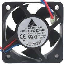 Delta AUB0524MD DC 24V 0.15A 2 Wires Brushless Axial Cooling Fan