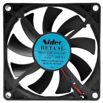 Nidec D08R-12TS1 068 DC 12V 0.09A 2 Wires 8015 Axial Cooling Fan