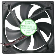 YOUNG LIN DFB132512H DC 12V 3.0W 2 Wires Brushless Axial Cooling Fan