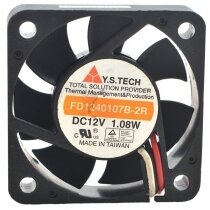 Y.S.TECH FD1240107B-2R DC 12V 1.08W 3 Wires Axial Cooling Fan